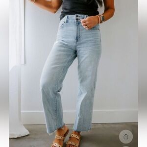 Classic Light Blue Straight Leg Jeans